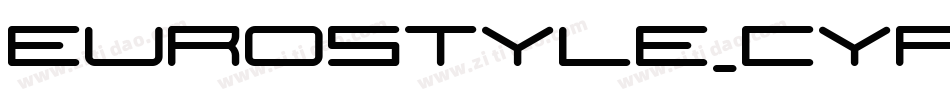 EUROSTYLE_CYR Bold字体转换